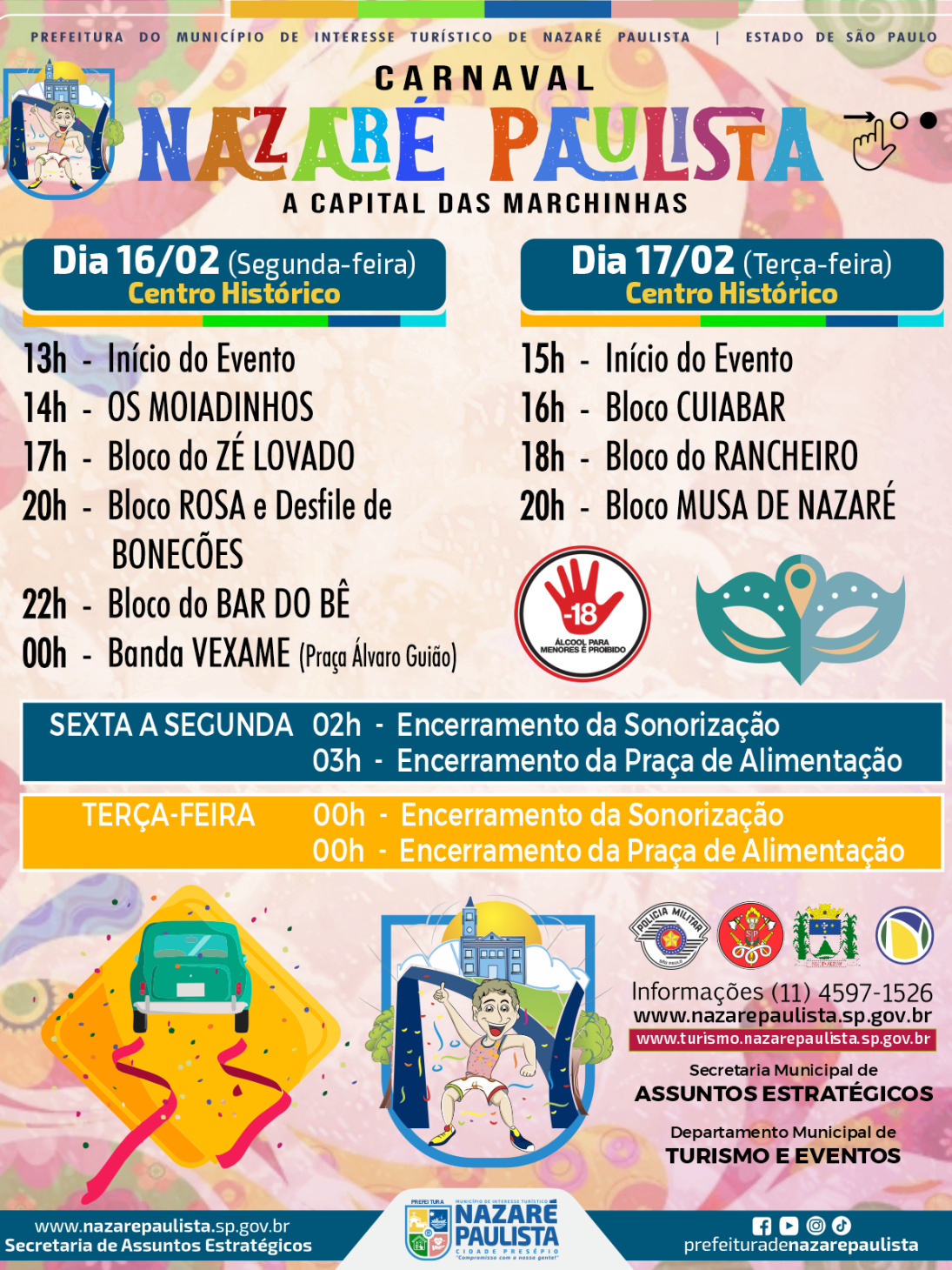 Carnaval de marchinhas 2026 de Nazaré Paulista