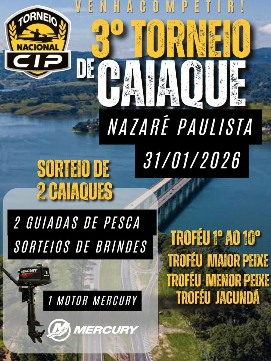 3º Torneio de Pesca Esportiva em Caiaque