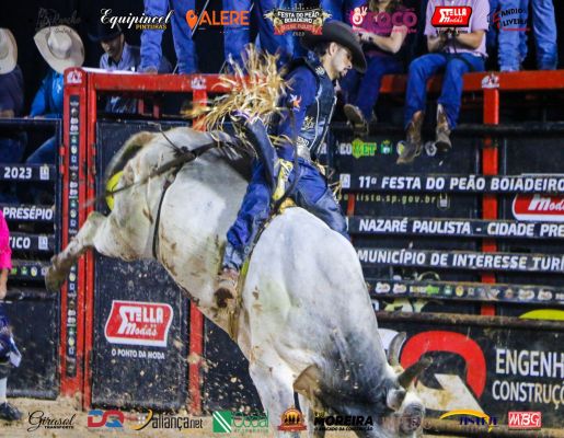 Final do Rodeio em Touros encerra com chave de ouro a 11ª Festa do Peão Boiadeiro 2023 de Nazaré Paulista